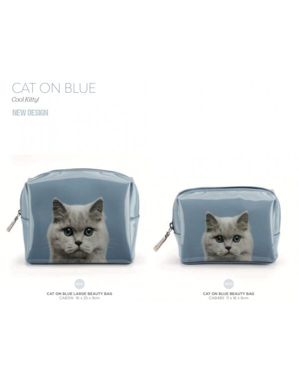 Neceser chica cat on blue