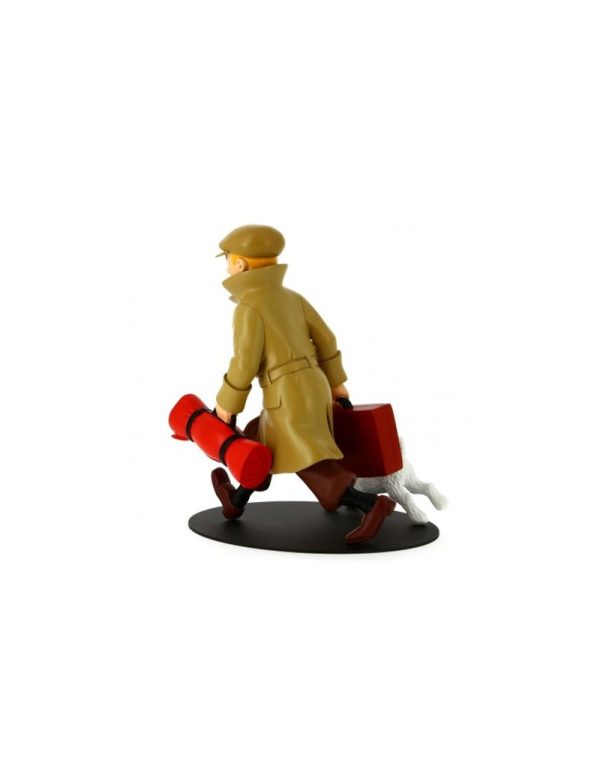 Tintin figura resina 20 cm coleccion maleta milu
