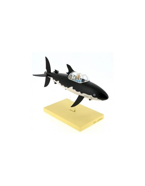 Tintin Resina Submarino-Tiburón 27 cm