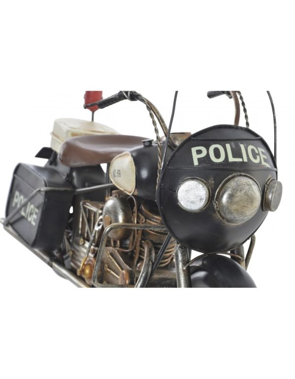 Moto dec policia metal 34.5x11x21 tem20